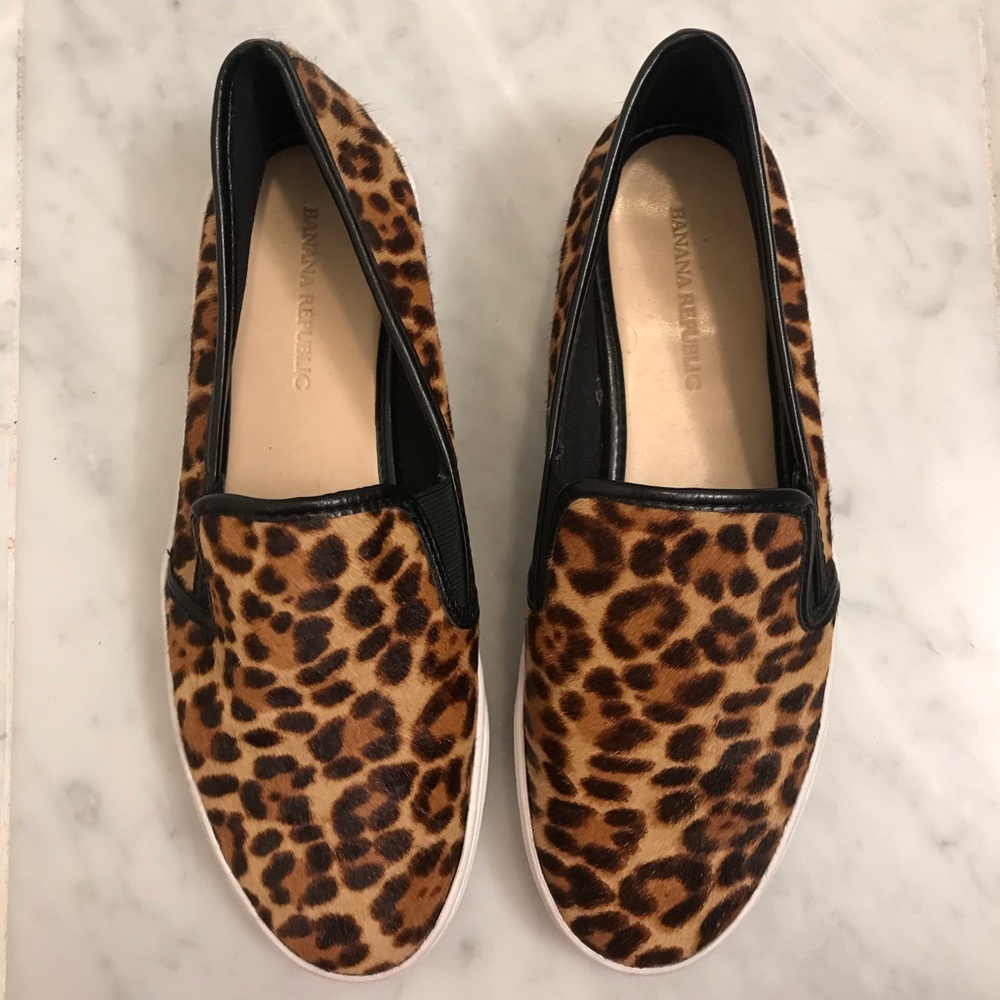Banana republic leopard print sneakers